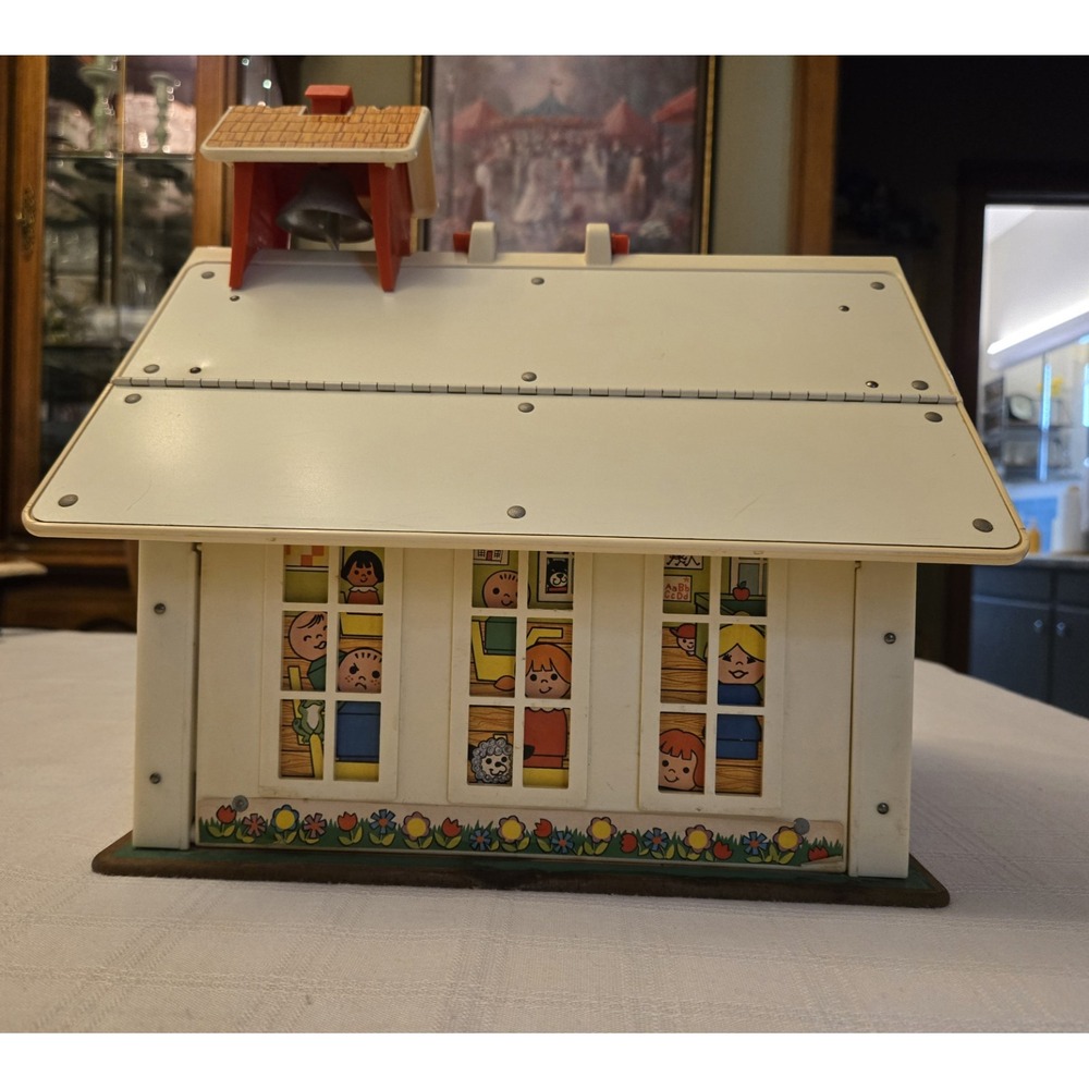 Vtg Fisher Price Little People 923 Family School House Nursery Play Wood *READ - Picture 4 of 12